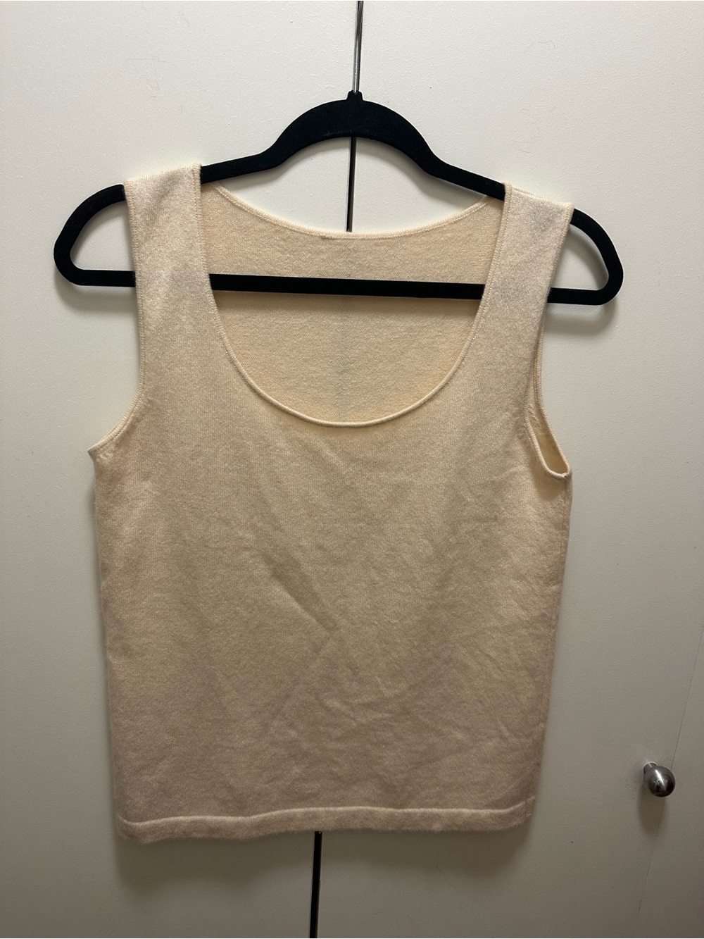 Vintage Linda Allard Ellen Tracy 100% Cashmere Scoop Neck Tank Top M